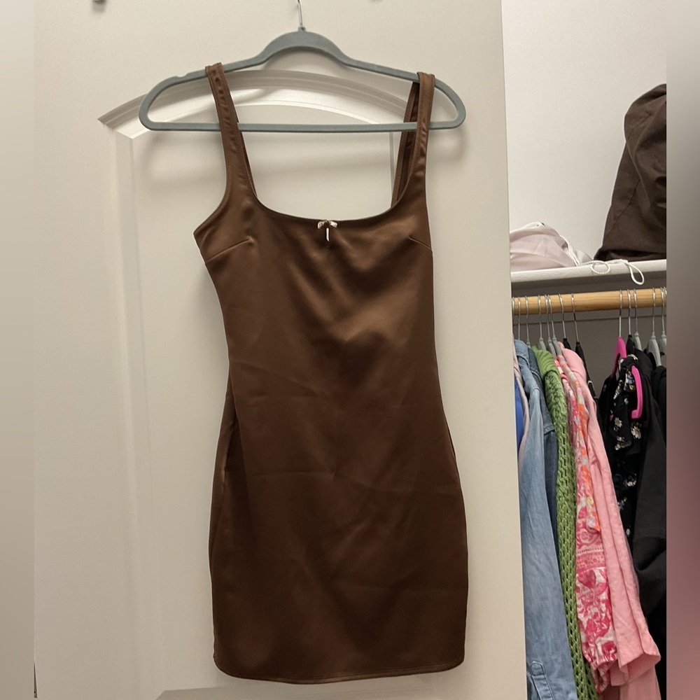 Zara brown dress